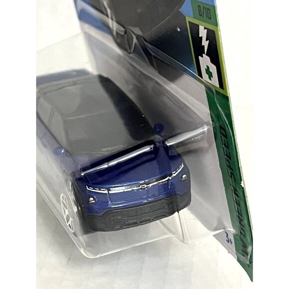 Hot Wheels Silverado EV RST Blue Truck HW Green Speed 2024 Mainline 110/250 - Picture 7 of 7